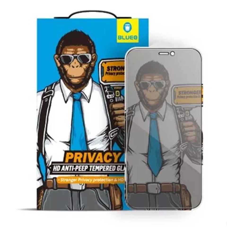 Folie pentru iPhone 11 / XR, Blueo, Sticla Securizata, Ultra HD, Anti-Peep Privacy Glass, Privacy