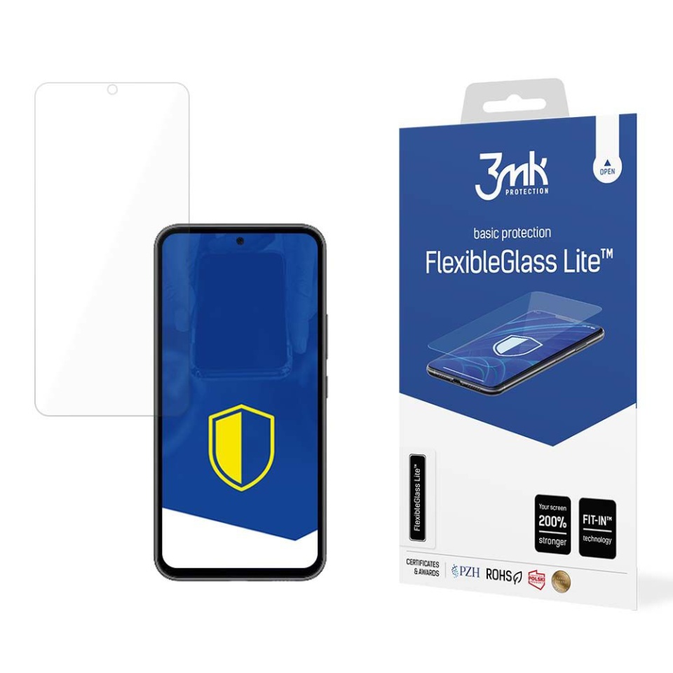 Folie pentru Samsung Galaxy A54 din silicon, 3mk FlexibleGlass, Transparent