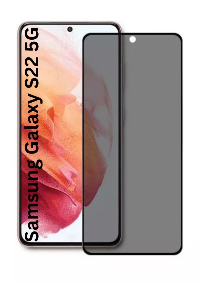 Folie pentru Samsung Galaxy S22 5G / Galaxy S23, Anti-spy Ultra HD, Protectie 9H, Montare Simplă, 111D, Privacy, set cu sticker