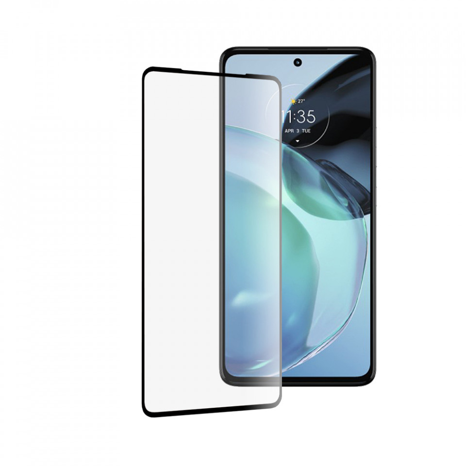 Folie sticla pentru Motorola Moto G72, full glue, SKYDDAR 9H - Negru