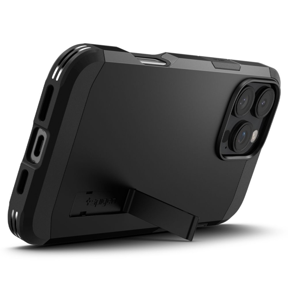 Husa Antisoc iPhone 16 Pro Max, Spigen Tough Armor - Negru - 2 | YEO
