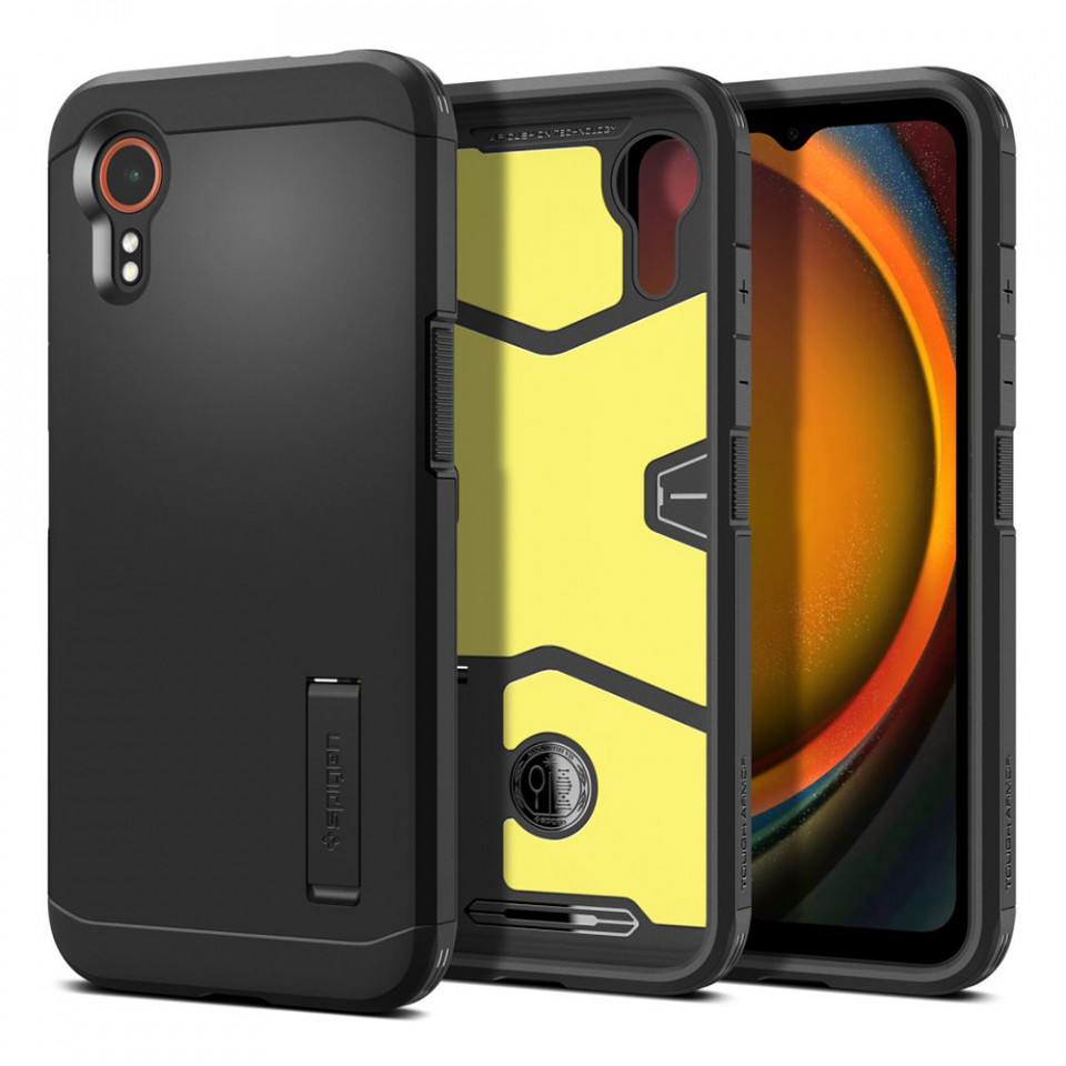 Husa Antisoc Samsung Galaxy Xcover7, Spigen Tough Armor - Negru