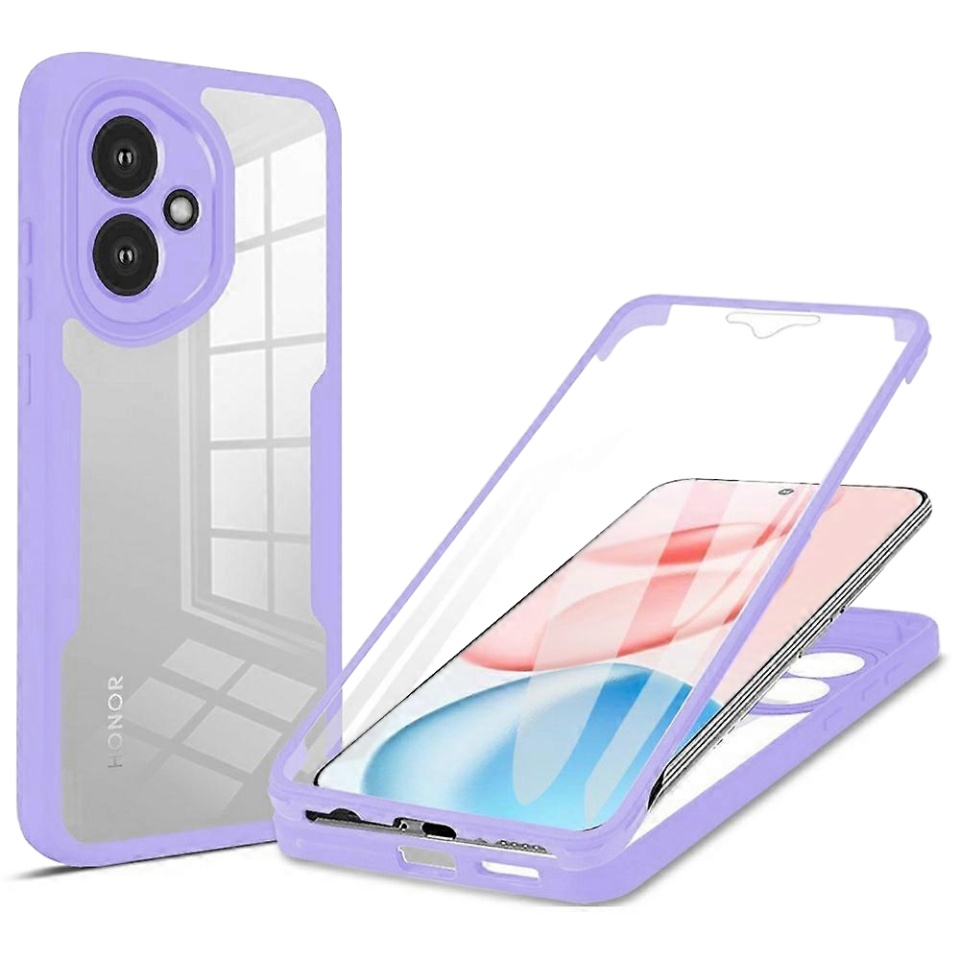 Husa + Folie pentru Honor 400, SKYDDAR INNOVATION, [Pachet 360°] ColorVerse, set cu sticker, Mov