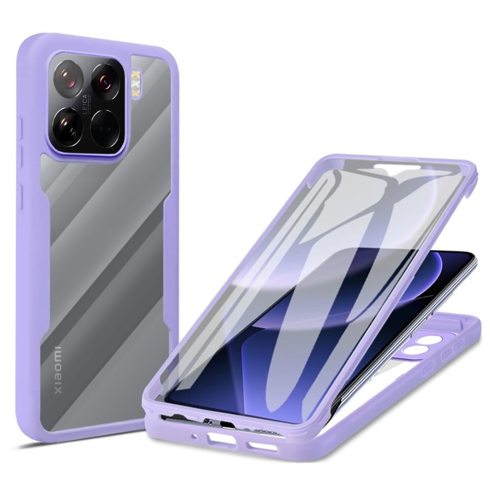 Husa + Folie pentru Xiaomi 15 Pro, SKYDDAR INNOVATION, [Pachet 360°] ColorVerse, set cu sticker, Mov