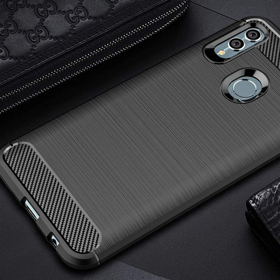 Husa Huawei P Smart 2019 / Honor 10 Lite, Carbon Silicone, Techsuit - Black - 3 | YEO