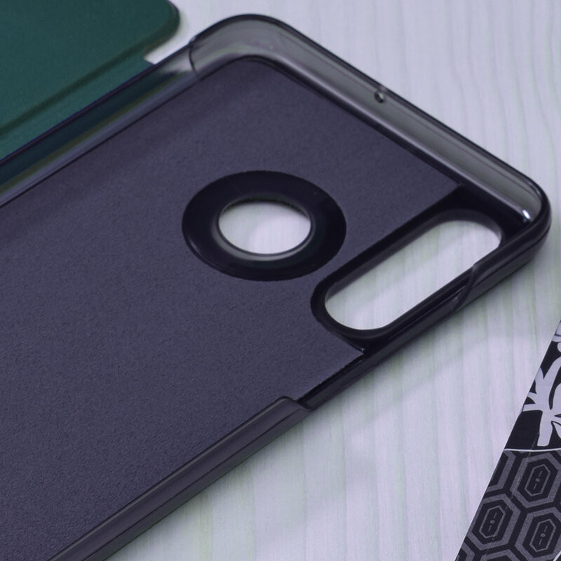 Husa Huawei P30 Lite tip carte, Techsuit eFold - Dark Green - 2 | YEO