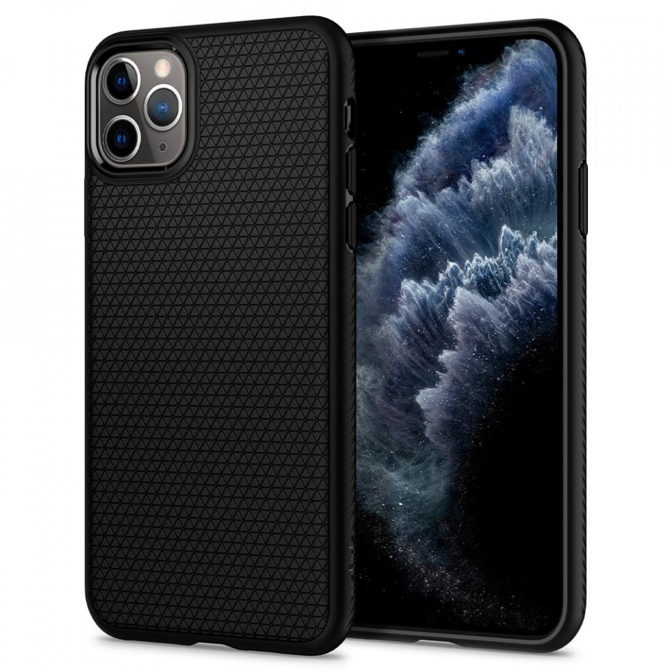 Husa iPhone 11 Pro, Liquid Air Spigen - Negru