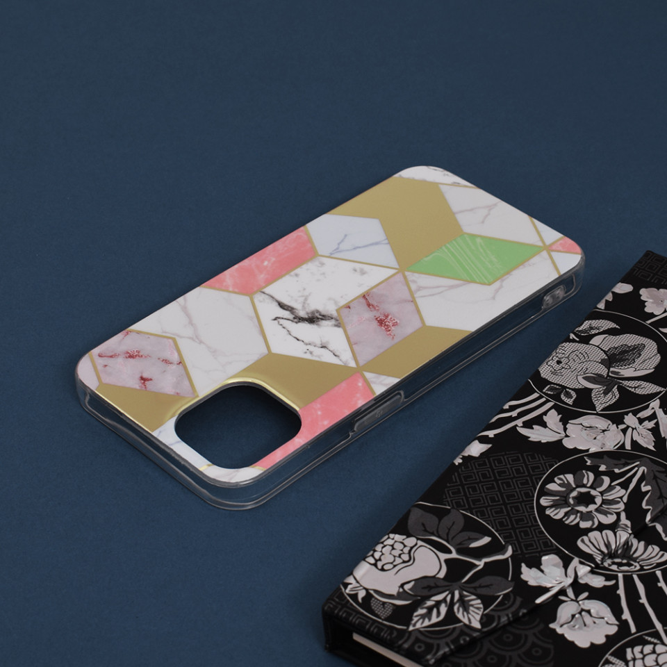 Husa iPhone 13 Marble Series, Techsuit - Purple Hex - 4 | YEO