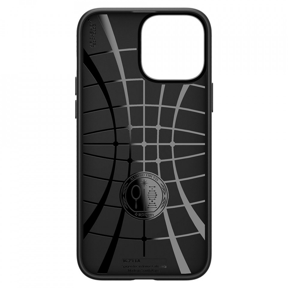 Husa iPhone 13 Pro, Spigen Liquid Air - Matte Black - 3 | YEO