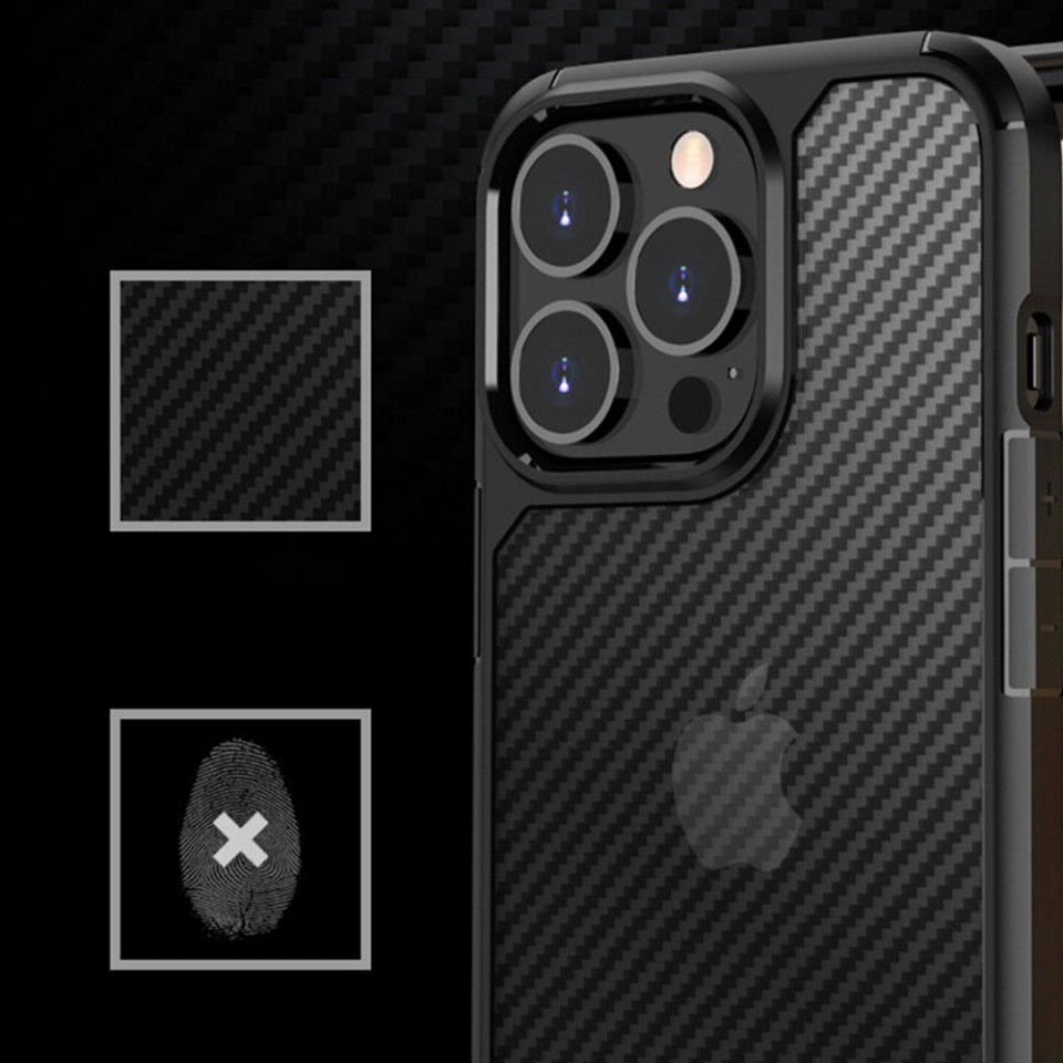 Husa Iphone 14 Pro Max CarbonFuse, Techsuit - Negru - 3 | YEO
