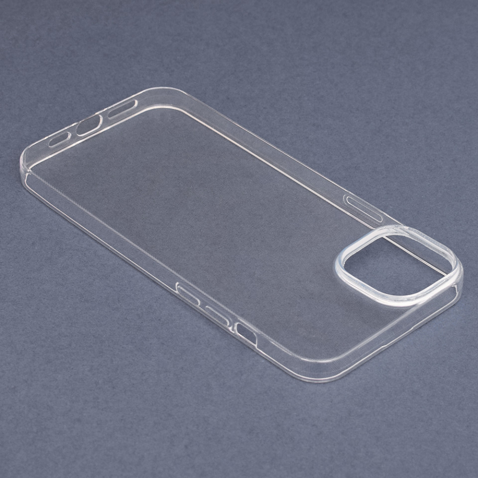 Husa iPhone 14 Pro Max, din silicon TPU slim, Techsuit - Transparent - 2 | YEO