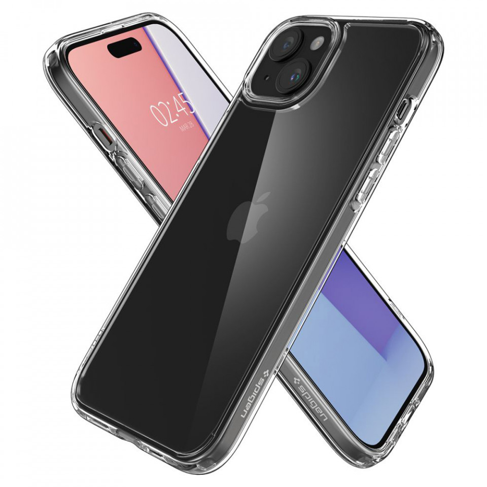 Husa iPhone 15, Spigen Ultra Hybrid - Clear - 4 | YEO