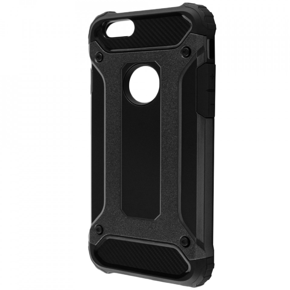 Husa iPhone 6 Plus / 6s Plus din plastic dur, Techsuit Hybrid Armor - Negru - 1 | YEO