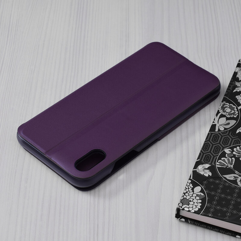 Husa iPhone XS Max tip carte, Techsuit eFold - Mov - 1 | YEO