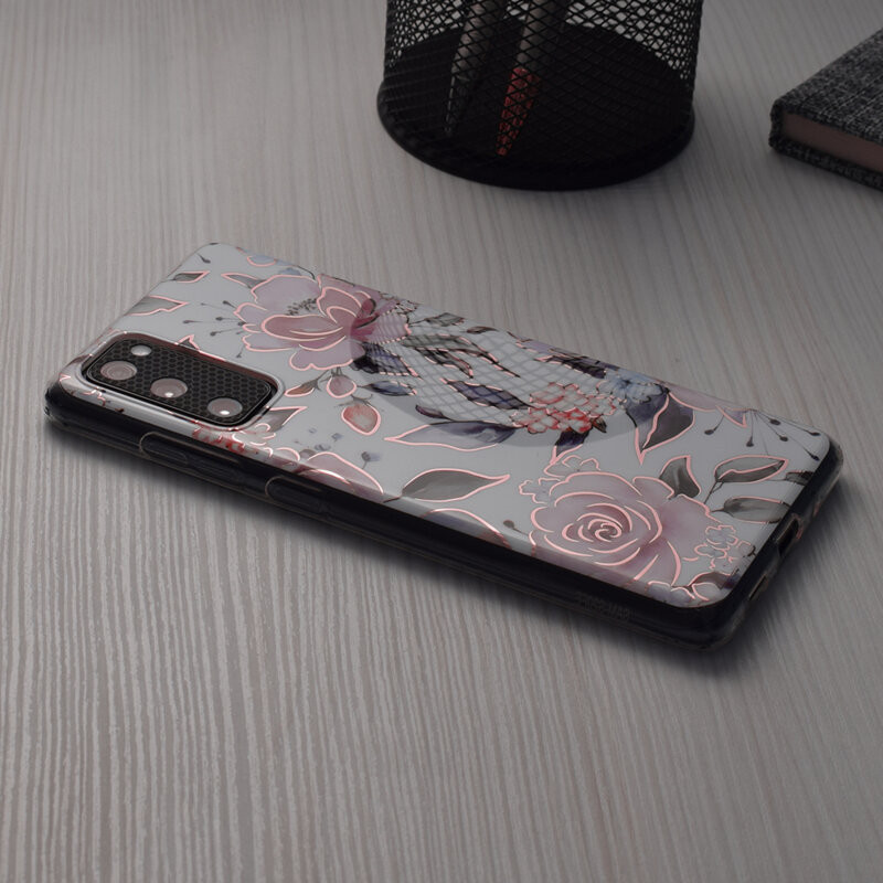 Husa Motorola Moto E7 Power / E7i Power Marble Series, Techsuit - Chloe White - 3 | YEO