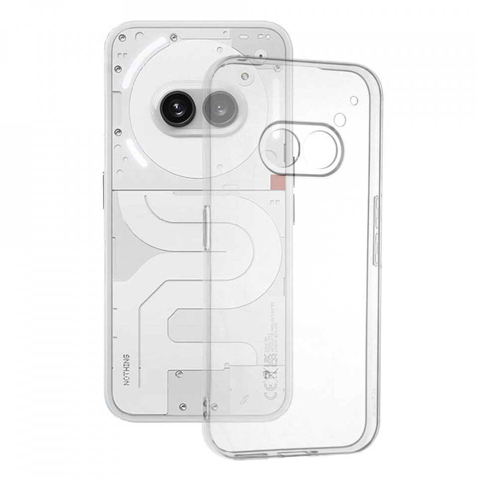 Husa Nothing Phone (2a) din silicon TPU slim, Techsuit - Transparent - 1 | YEO