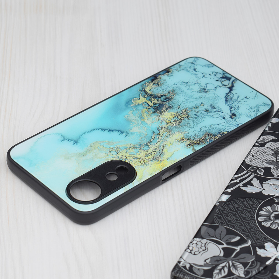 Husa Oppo A78 4G cu sticla securizata, Techsuit Glaze - Blue Ocean - 3 | YEO