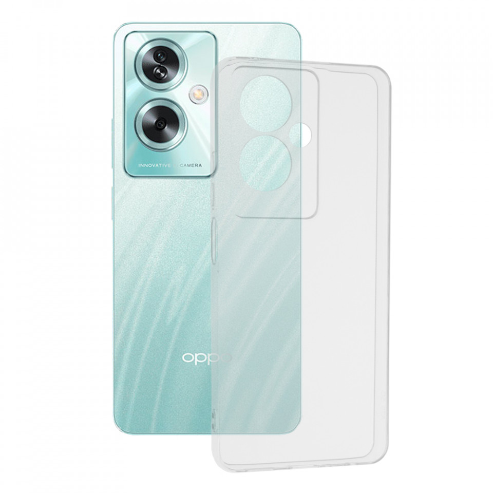 Husa Oppo A79 5G din silicon TPU slim, Techsuit - Transparent