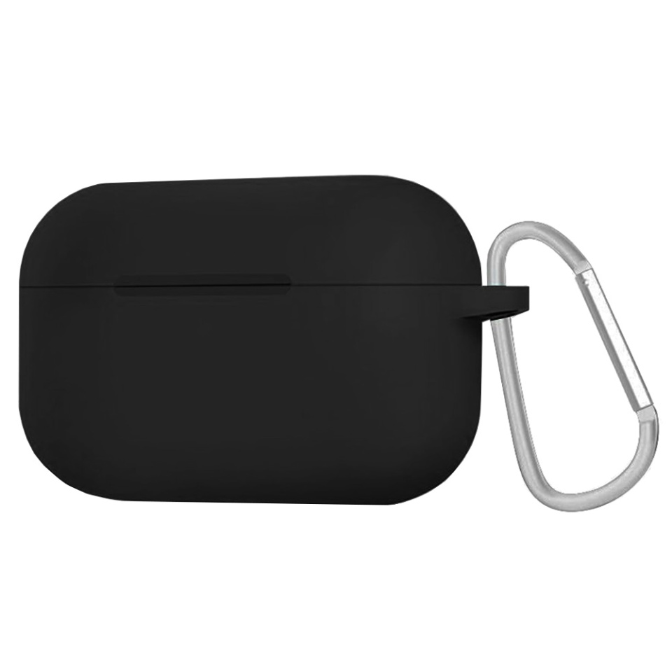 Husa pentru AirPods Pro 1 din silicon moale, Blueo Liquid Silicone, Negru