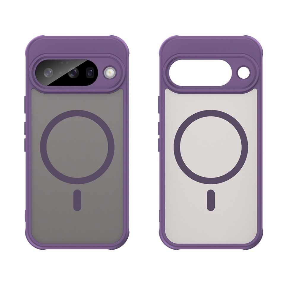 Husa pentru Google Pixel 10, SKYDDAR INNOVATION, HaloFrost MagSafe II, Antisoc, set cu sticker, Mov - 1 | YEO