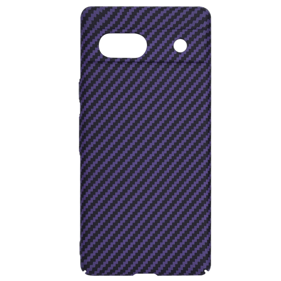 Husa pentru Google Pixel 7a, Finisaj Premium cu Textura de Carbon, Design Elegant, SKDR CarbonFlex - Mov - 3 | YEO
