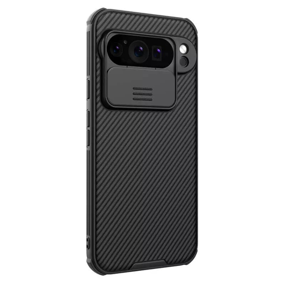 Husa pentru Google Pixel 9 Pro cu inel magnetic si protectie camera Nillkin CamShield - Negru - 2 | YEO