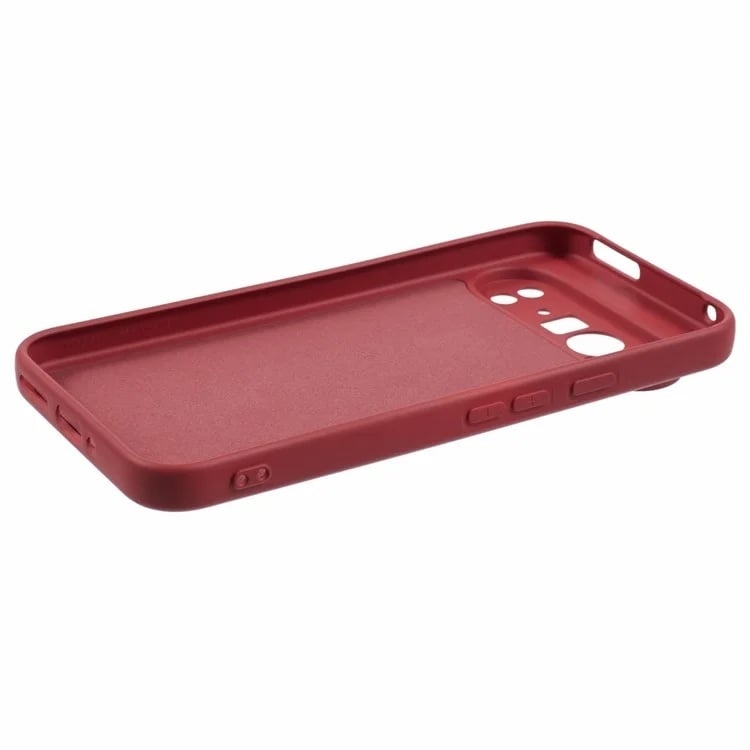 Husa pentru Google Pixel 9 Pro din Silicon Catifelat, Protectie Premium, Skyddar SoftElegance - Bordo - 3 | YEO