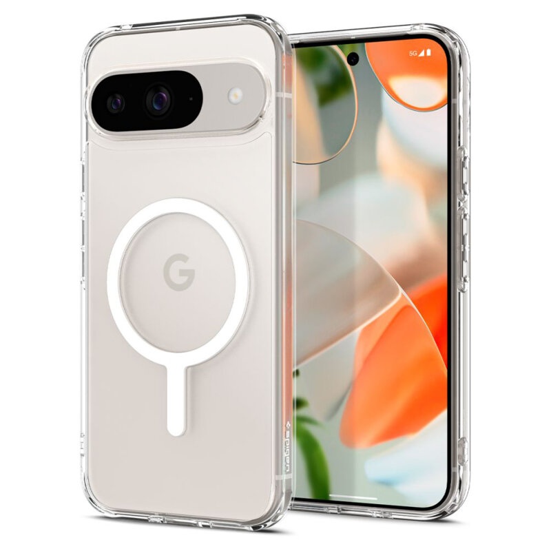Husa pentru Google Pixel 9, SKYDDAR INNOVATION, Shockproof MagSafe, Transparenta, set cu sticker