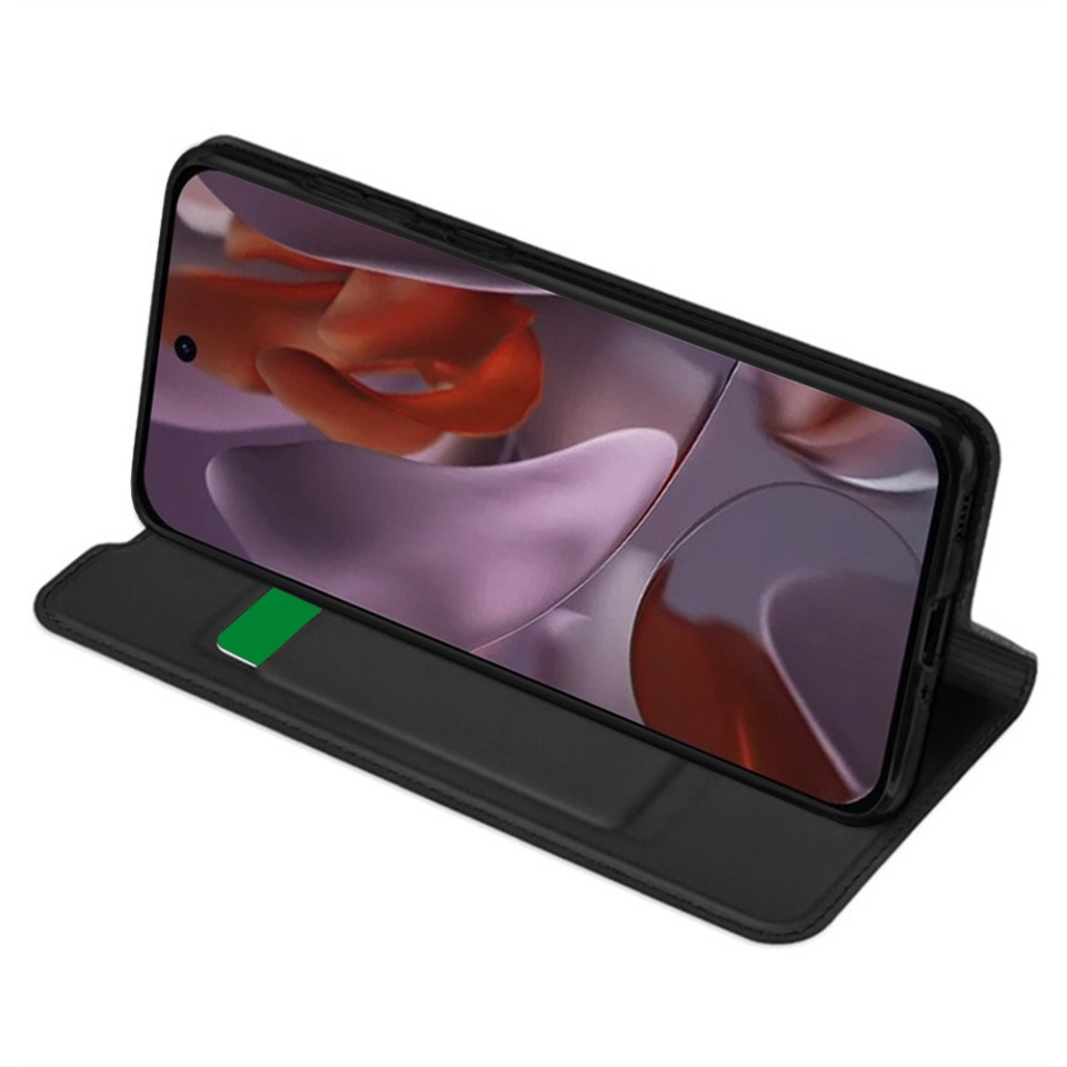 Husa pentru Google Pixel 9a, SKYDDAR INNOVATION, Magskin Book, tip Carte cu Portofel Interior, set cu sticker, Negru - 1 | YEO