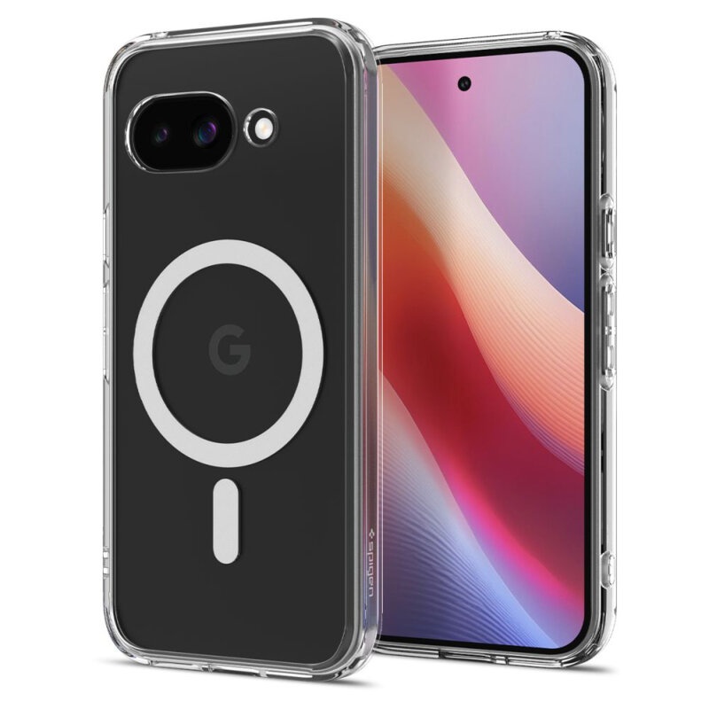 Husa pentru Google Pixel 9a, SKYDDAR INNOVATION, Shockproof MagSafe, Transparenta, set cu sticker