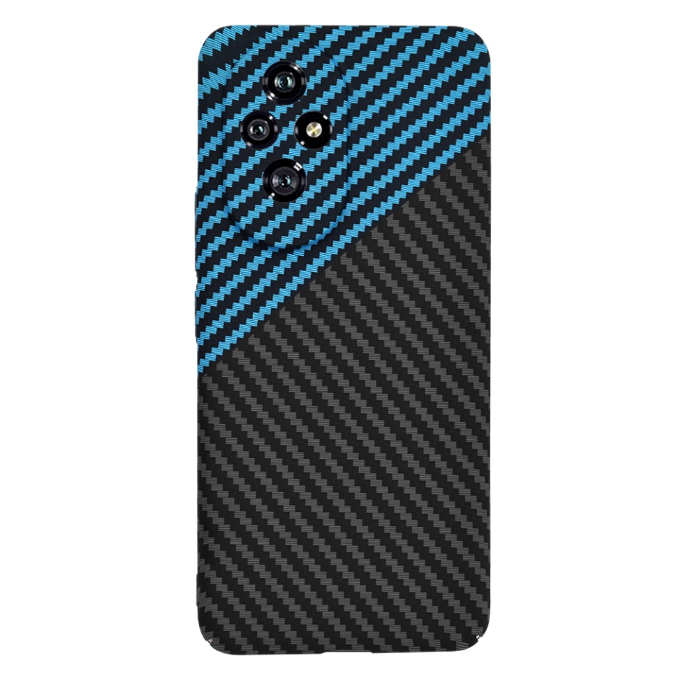 Husa pentru Honor 200, Finisaj Premium cu Textura de Carbon, Design Elegant, SKDR CarbonFlex - Bleu - 1 | YEO