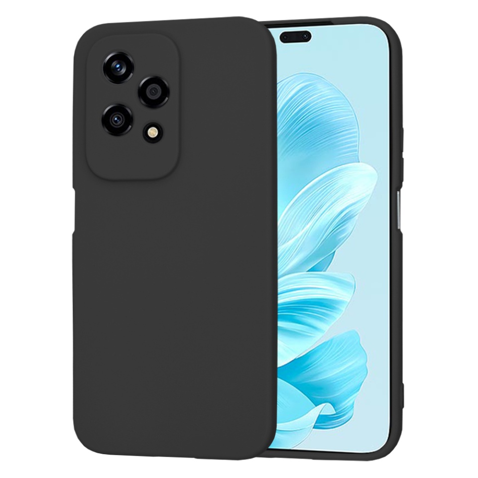 Husa pentru Honor 200 Lite din Silicon Catifelat, Protectie Premium, Skyddar SoftElegance - Negru