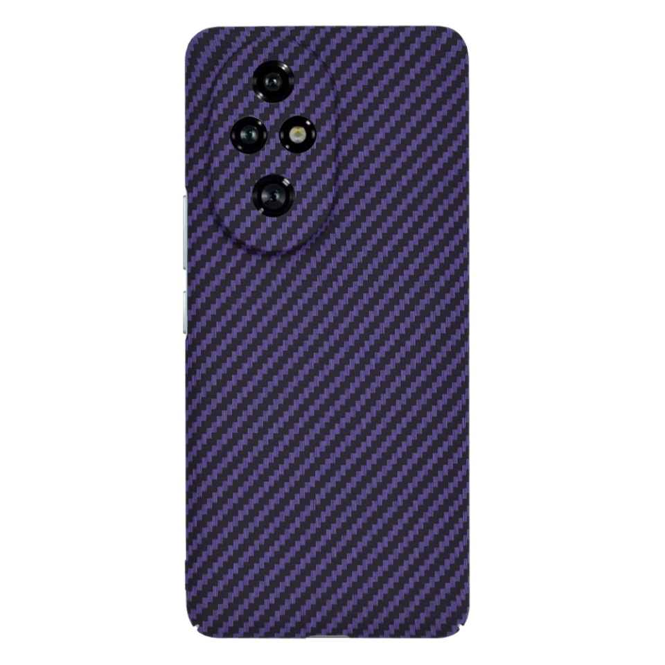 Husa pentru Honor 200 Pro, Finisaj Premium cu Textura de Carbon, Design Elegant, SKDR CarbonFlex - Mov - 1 | YEO