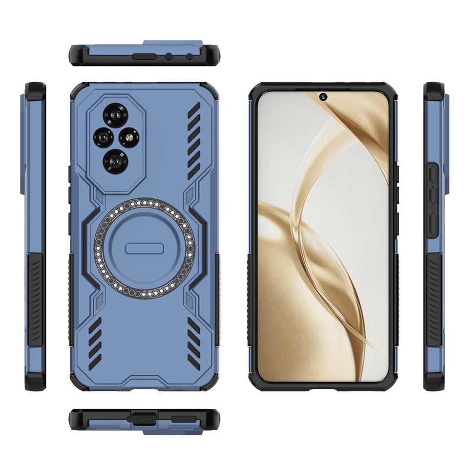 Husa pentru Honor 200, SKYDDAR INOVATION, ArmorMag, Magsafe, set cu sticker, Albastru - 2 | YEO