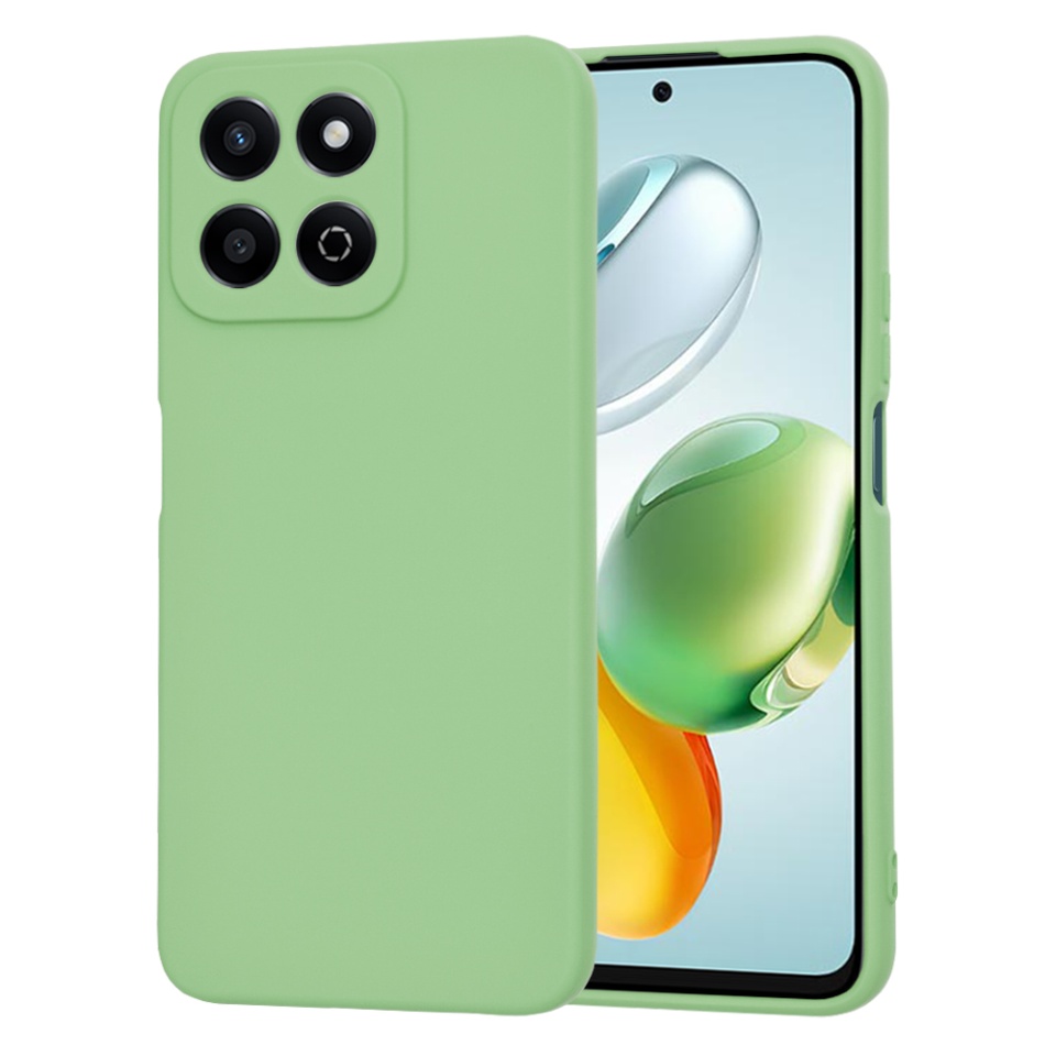 Husa pentru Honor 200 Smart / X7c din Silicon Catifelat, Protectie Premium, Skyddar SoftElegance - Verde deschis