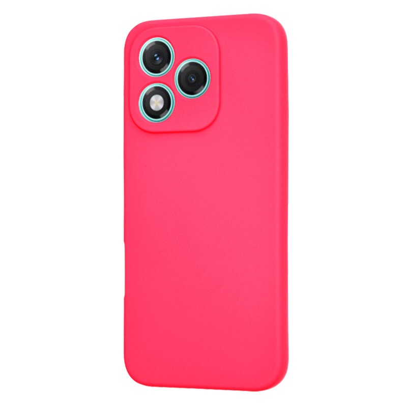 Husa pentru Honor 400 Lite, SKYDDAR INNOVATION, din Silicon Catifelat, SoftElegance , Fucsia, set cu sticker - 2 | YEO