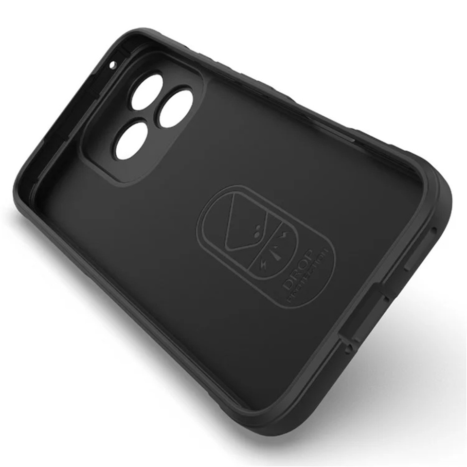 Husa pentru Honor 400 Lite, SKYDDAR INNOVATION, Magic Shield, din Silicon Mat, set cu sticker, Negru - 2 | YEO