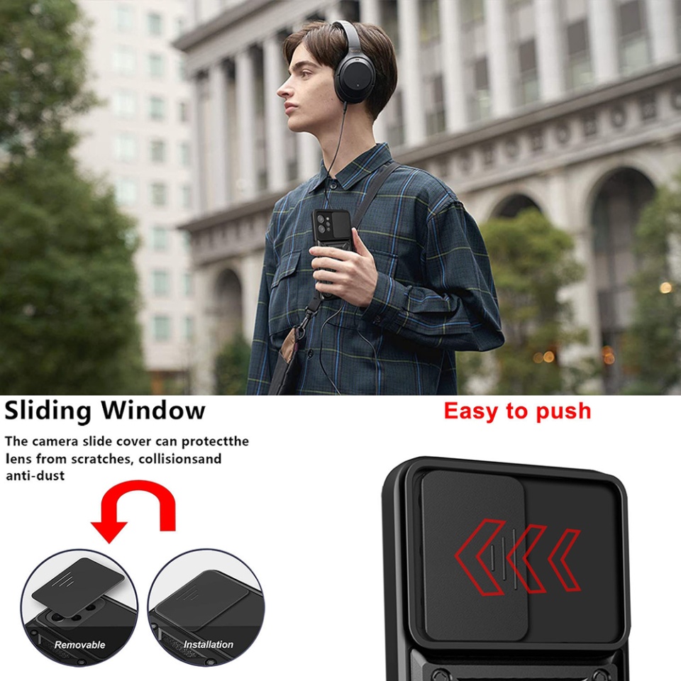 Husa pentru Honor 400 Pro, SKYDDAR INNOVATION, CamShield, Inel magnetic, set cu sticker, Albastru - 2 | YEO