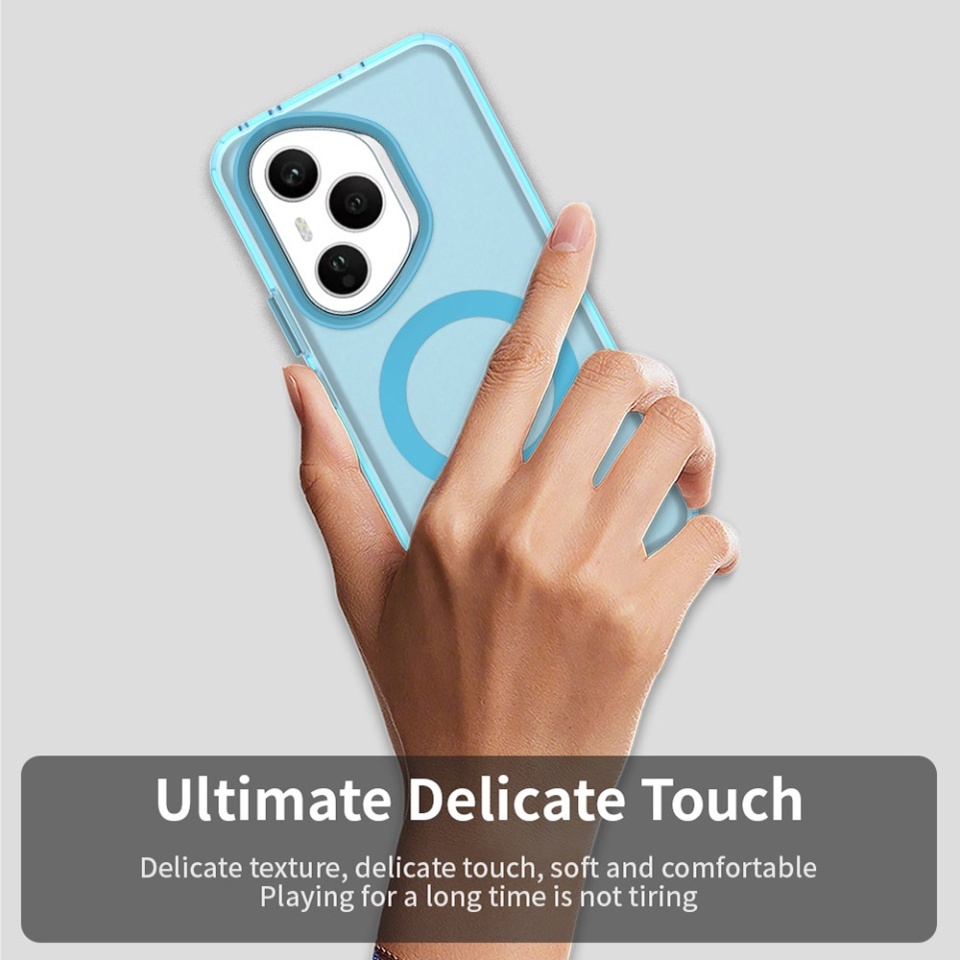 Husa pentru Honor 400 Pro, SKYDDAR INOVATION, CandyCase, Magsafe, set cu sticker, Albastru - 2 | YEO
