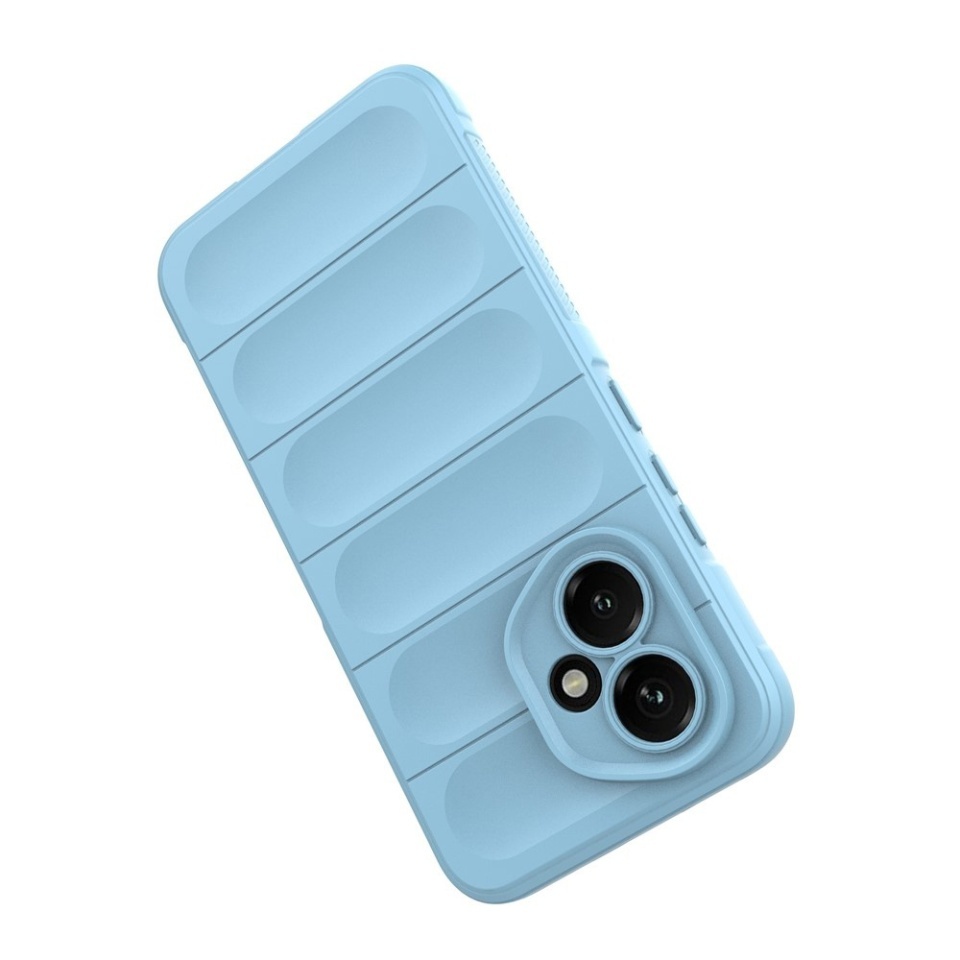 Husa pentru Honor 400, SKYDDAR INNOVATION, Magic Shield, din Silicon Mat, set cu sticker, Bleu - 2 | YEO