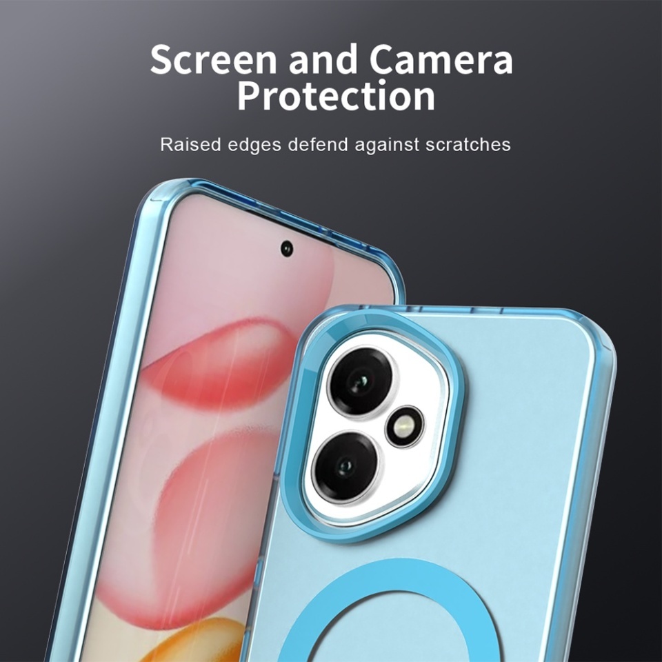 Husa pentru Honor 400, SKYDDAR INOVATION, CandyCase, Magsafe, set cu sticker, Albastru - 2 | YEO