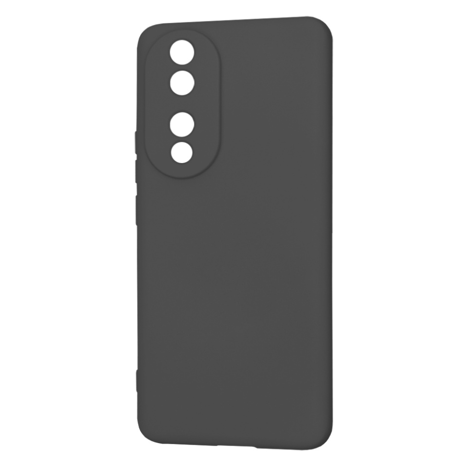 Husa pentru Honor 90 din Silicon Catifelat, Protectie Premium, Skyddar SoftElegance - Negru - 3 | YEO