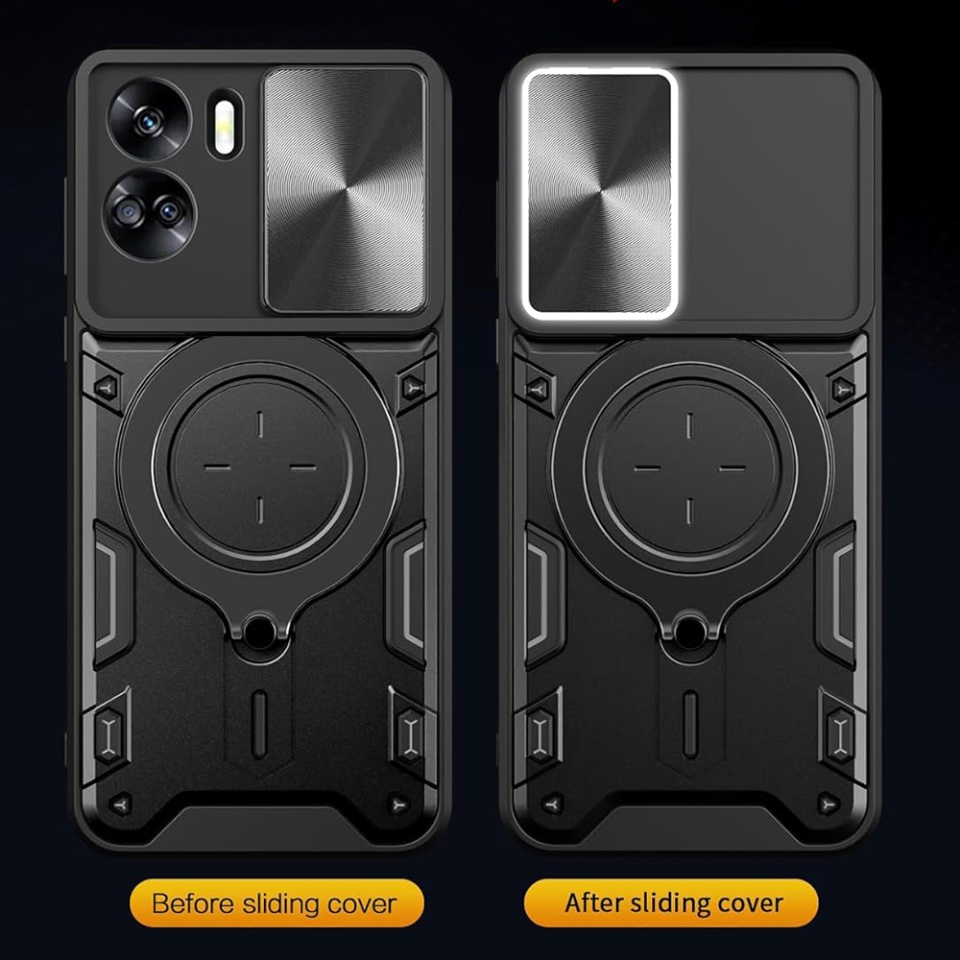 Husa pentru Honor 90 Lite, SKYDDAR INNOVATION, CamGuard Pro, Inel Magnetic, Protectie Camera, set cu sticker, Mov - 3 | YEO