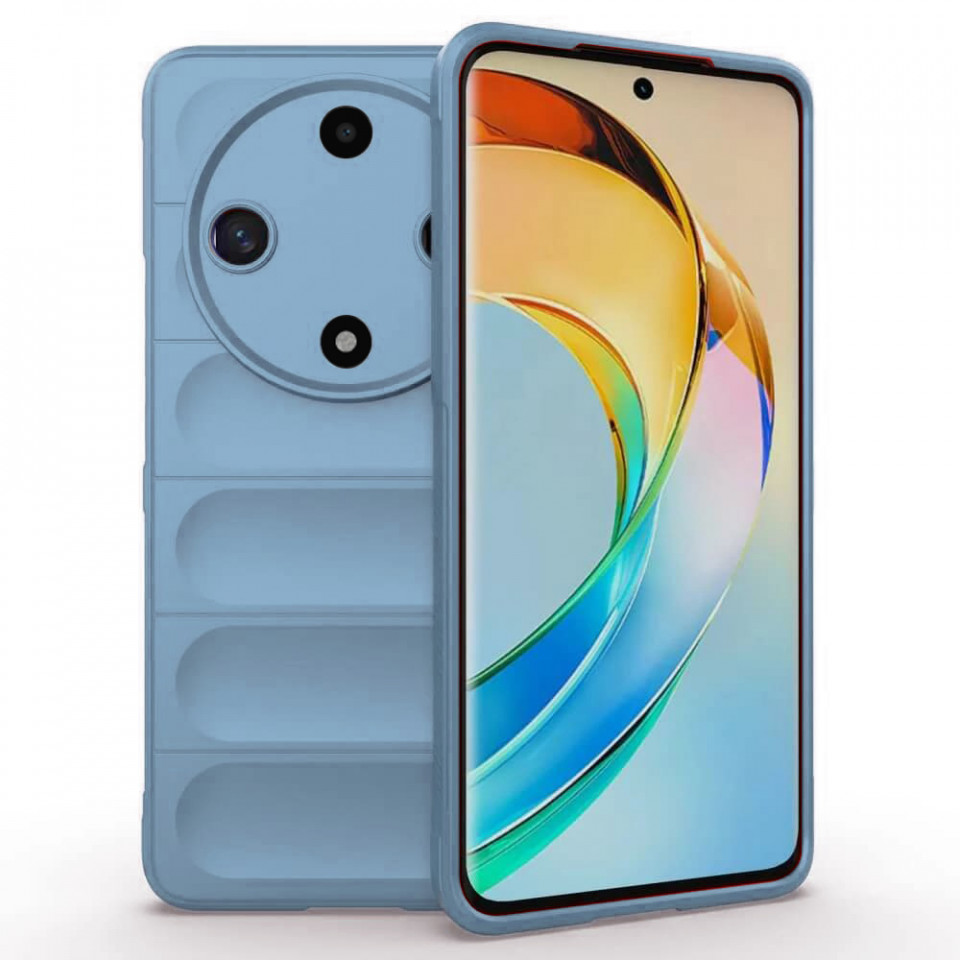 Husa pentru Honor Magic6 Lite eleganta, din silicon mat, SKDR Vogue - Bleu