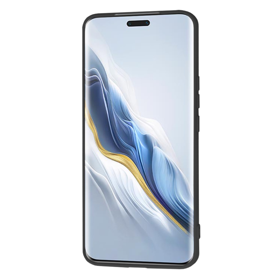 Husa pentru Honor Magic6 Pro din Silicon Catifelat, Protectie Premium, Skyddar SoftElegance - Negru - 2 | YEO