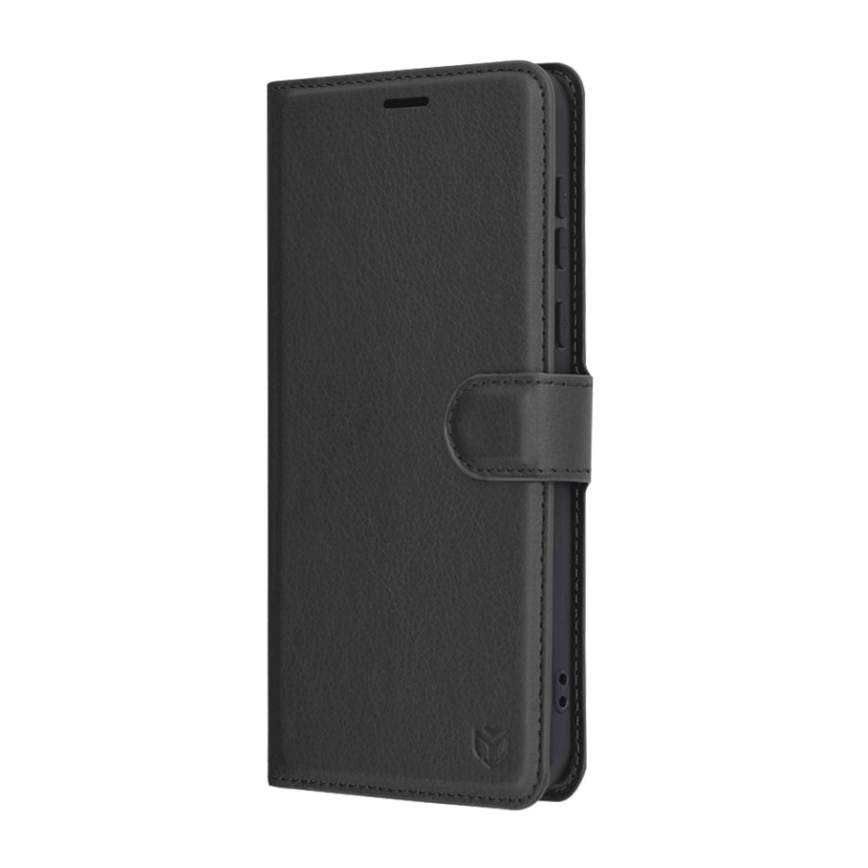 Husa pentru Honor Magic7 Pro tip Carte, cu Portofel Interior, Finisaje Premium, SKYDDAR Leather Wallet - Negru - 2 | YEO