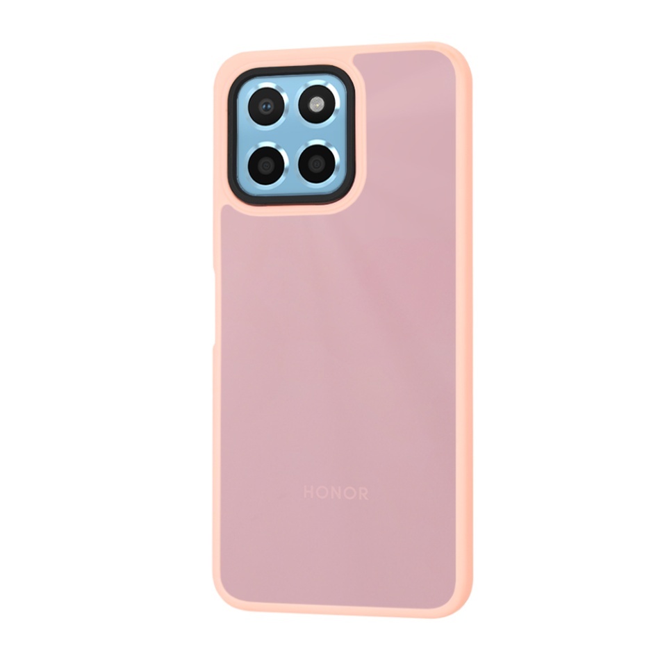 Husa pentru Honor X6 / X8 5G / 70 Lite, SKYDDAR INNOVATION, HaloFrost, AntiSoc, set cu sticker, Roz - 1 | YEO