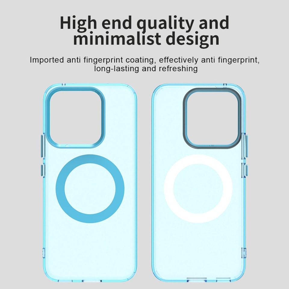 Husa pentru Honor X8c, SKYDDAR INOVATION, CandyCase, Magsafe, set cu sticker, Albastru - 2 | YEO
