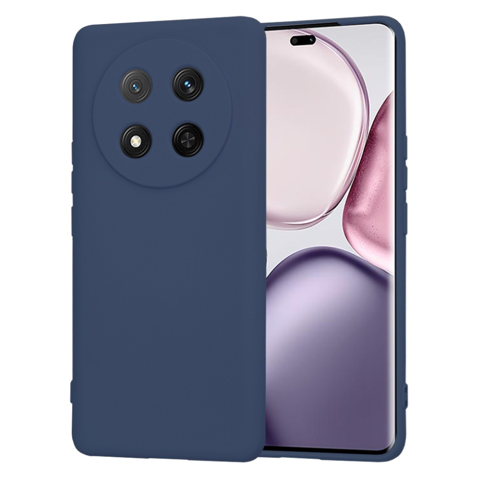 Husa pentru Honor X9c / Magic7 Lite din Silicon Catifelat, Protectie Premium, Skyddar SoftElegance - Bleumarin