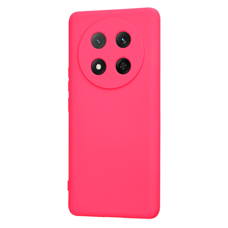 Husa pentru Honor X9c / Magic7 Lite din Silicon Catifelat, Protectie Premium, Skyddar SoftElegance - Fucsia - 2 | YEO